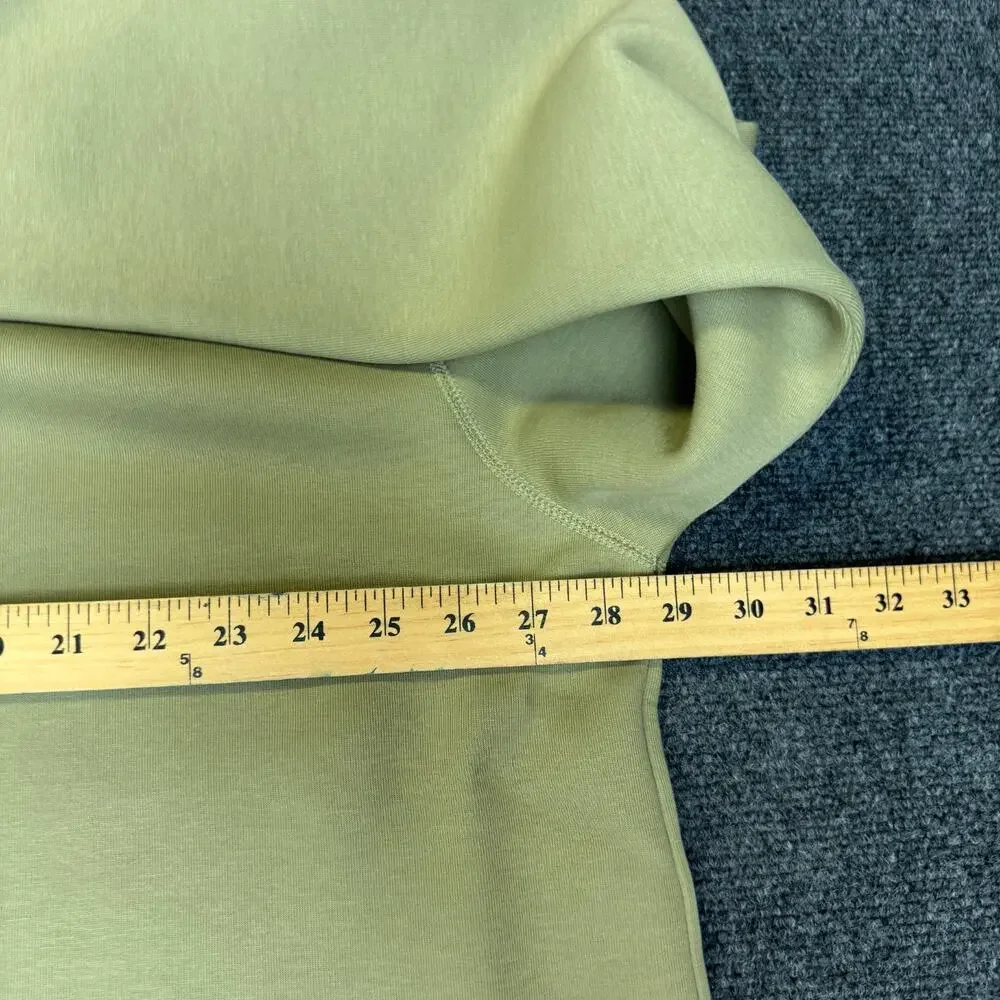 Nike Tech Fleece Reimagined Polo Mens Medium Tall‎ Long Sleeve Olive FZ7570-276